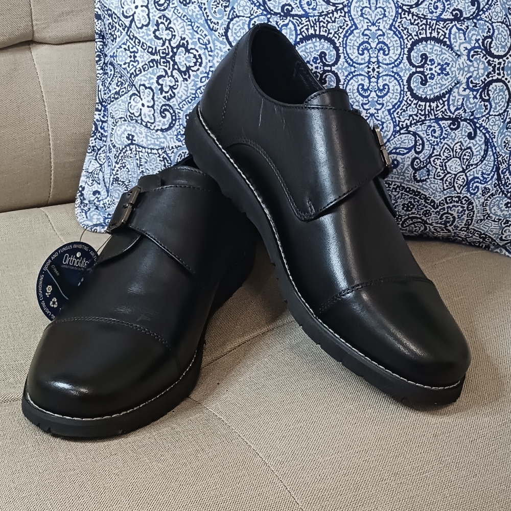Propét Graham Oxford leather shoes black NWT